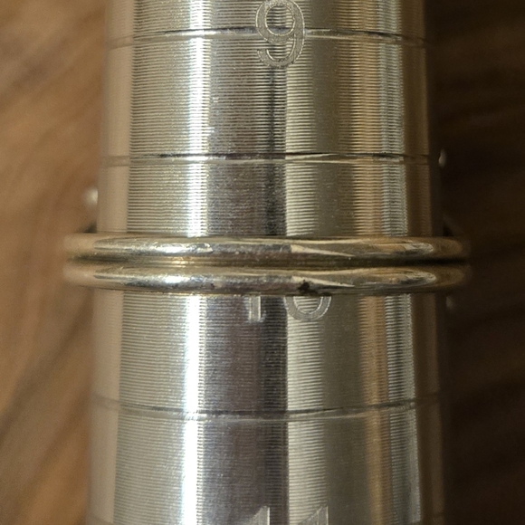 Navajo red coral cluster ring size 10 sterling silver - Picture 7 of 8